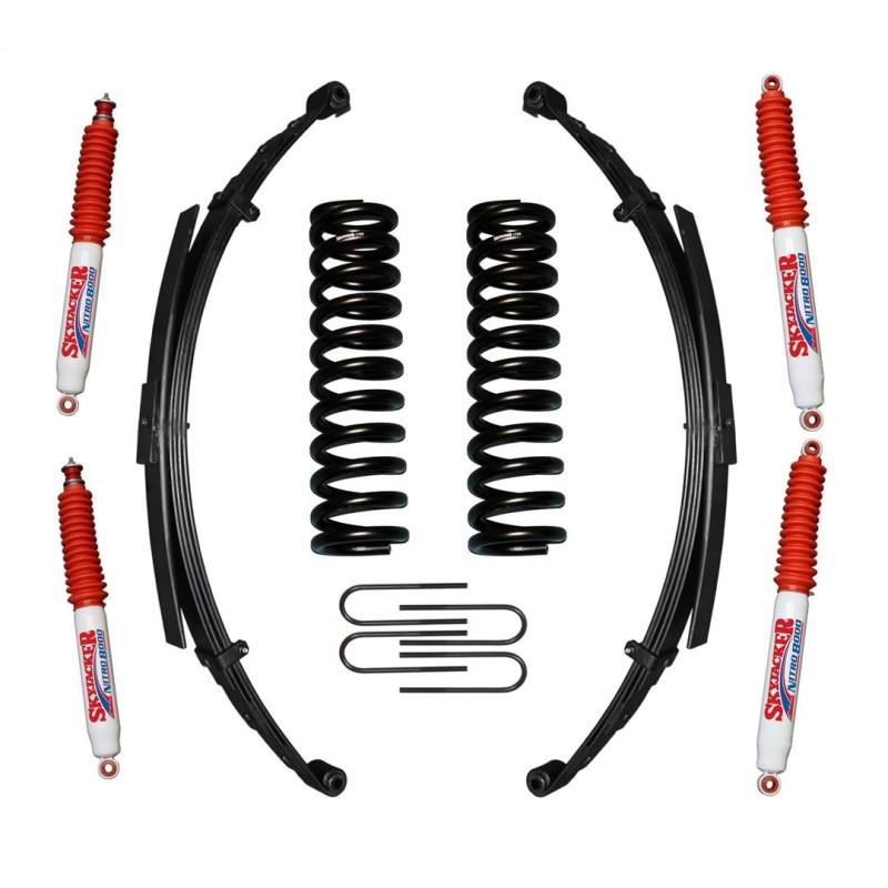 Lift Kit Suspension for 1966-1977 Ford Bronco 4WD 7-7'' Lift Front and Rear