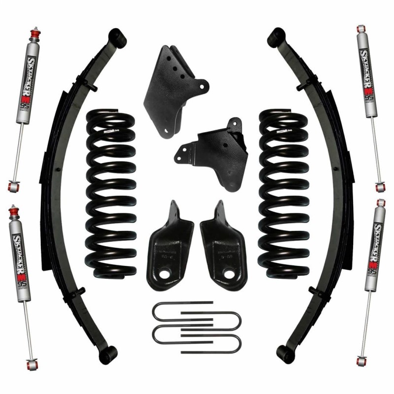 Lift Kit Suspension for 1980-1996 Ford F-150 4WD 4-4'' Lift Front and Rear, Front, Rear