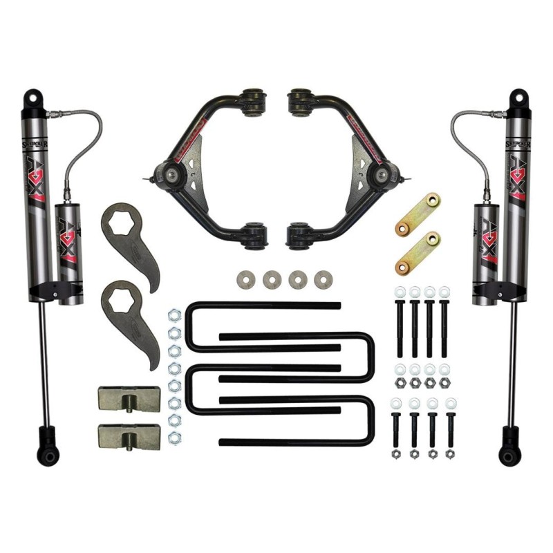 Lift Kit Suspension for 2011-2019 Chevrolet Silverado 2500 HD 4WD 3-3.5'' Lift Front and Rear