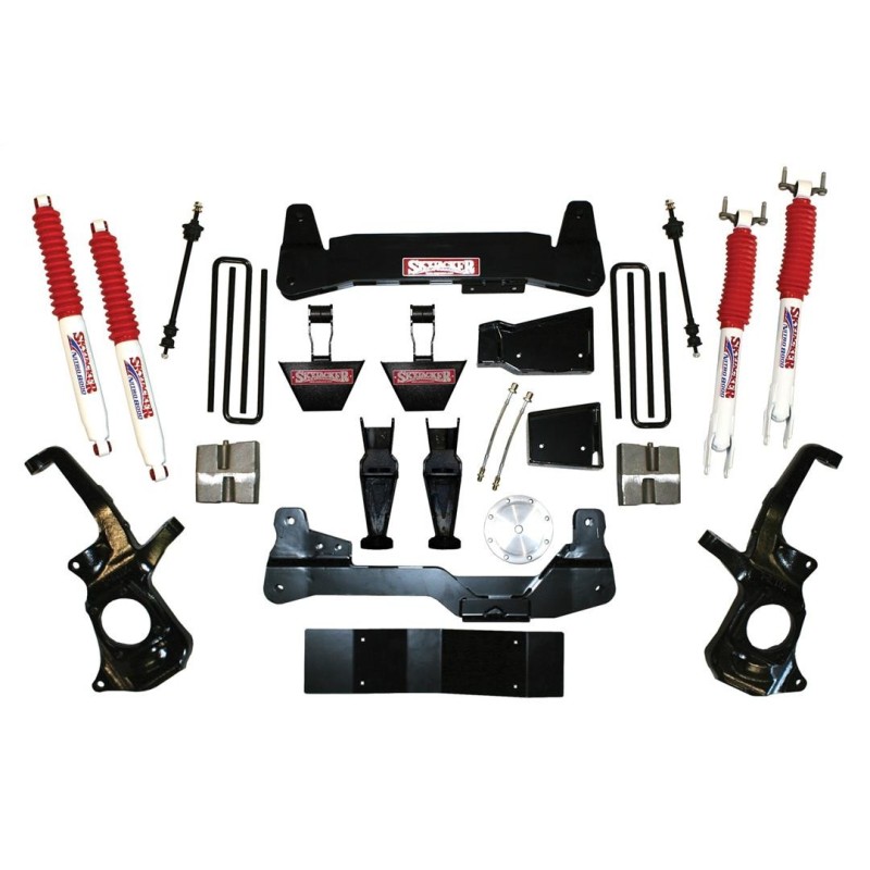 Lift Kit Suspension for 2011-2018 Chevrolet Silverado 3500 HD 4WD Front and Rear