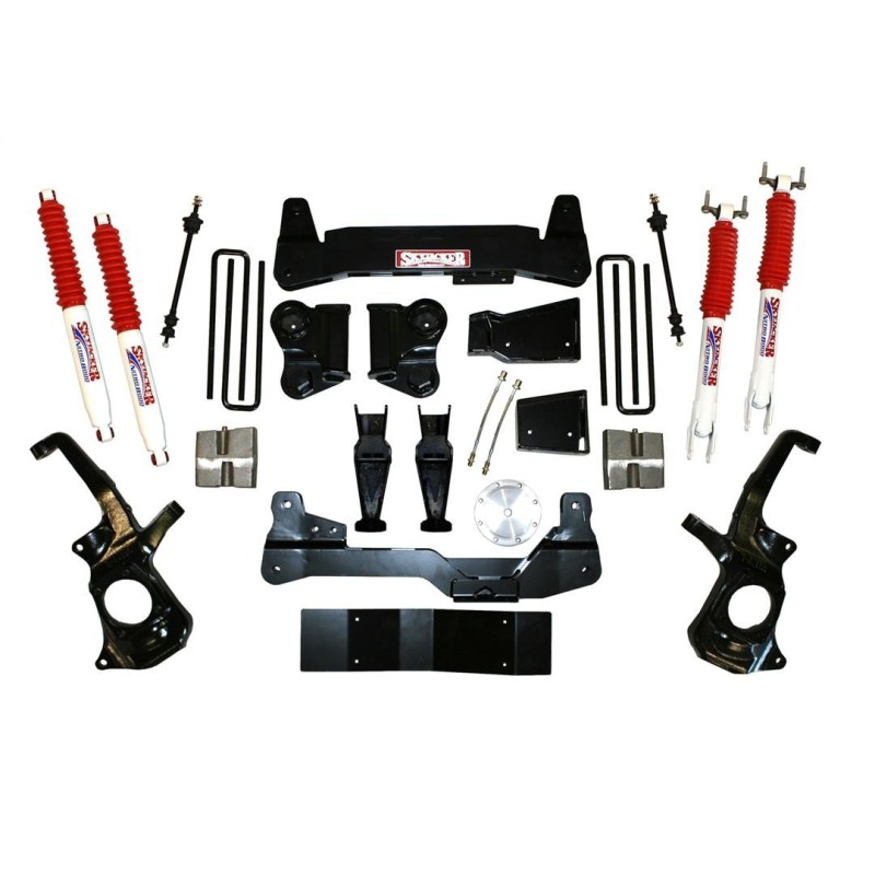 Lift Kit Suspension for 2011-2018 Chevrolet Silverado 3500 HD 4WD Front and Rear