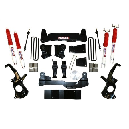 Lift Kit Suspension for 2011-2018 Chevrolet Silverado 3500 HD 4WD Front and Rear