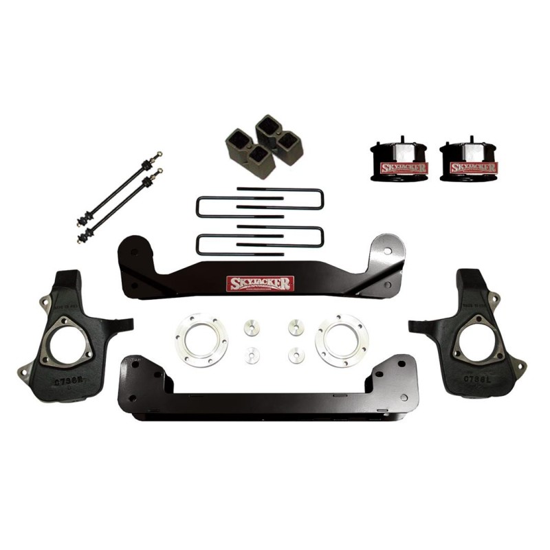 Lift Kit Suspension for 2014-2018 Chevrolet Silverado 1500 2WD/4WD 4-4'' Lift Front and Rear, Rear, Front