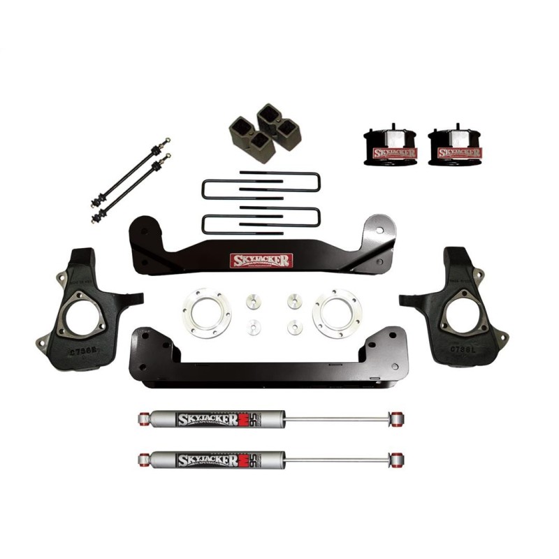 Lift Kit Suspension for 2014-2018 Chevrolet Silverado 1500 2WD/4WD 4-4'' Lift Front and Rear, Rear, Front