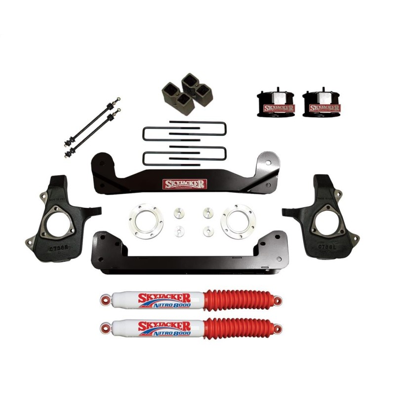 Lift Kit Suspension for 2014-2018 Chevrolet Silverado 1500 2WD/4WD 4-4'' Lift Front and Rear, Rear, Front