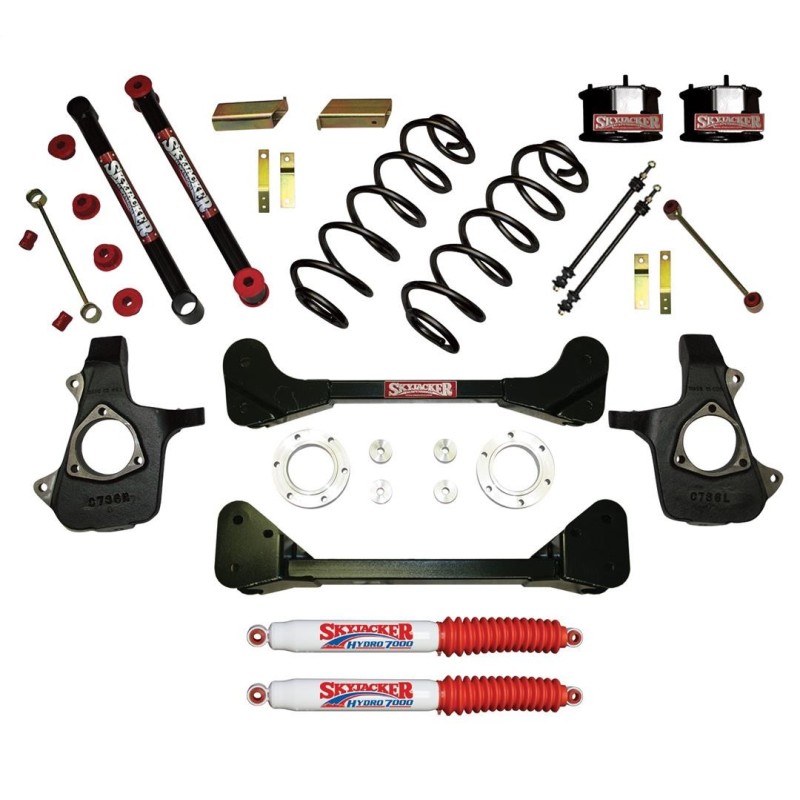 Lift Kit Suspension for 2007-2013 Cadillac Escalade EXT 4-4'' Lift Front and Rear, Rear, Front