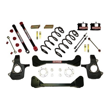 Lift Kit Suspension for 2007-2013 Cadillac Escalade EXT 4-4'' Lift Front and Rear, Rear, Front