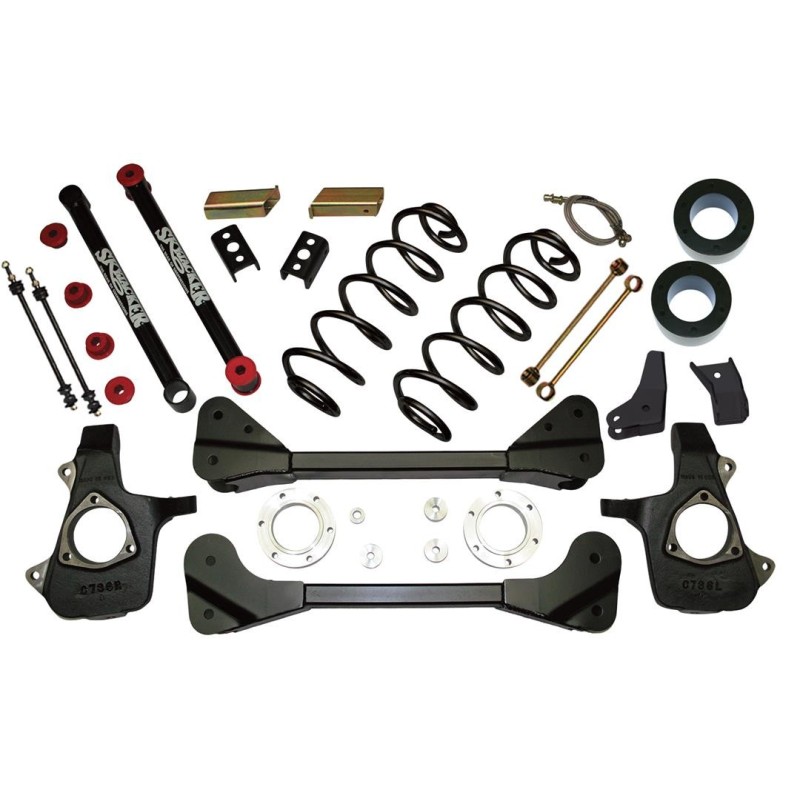 Lift Kit Suspension for 2007-2012 Chevrolet Avalanche 4WD 3.5-3.5'' Lift Front and Rear, Front, Rear