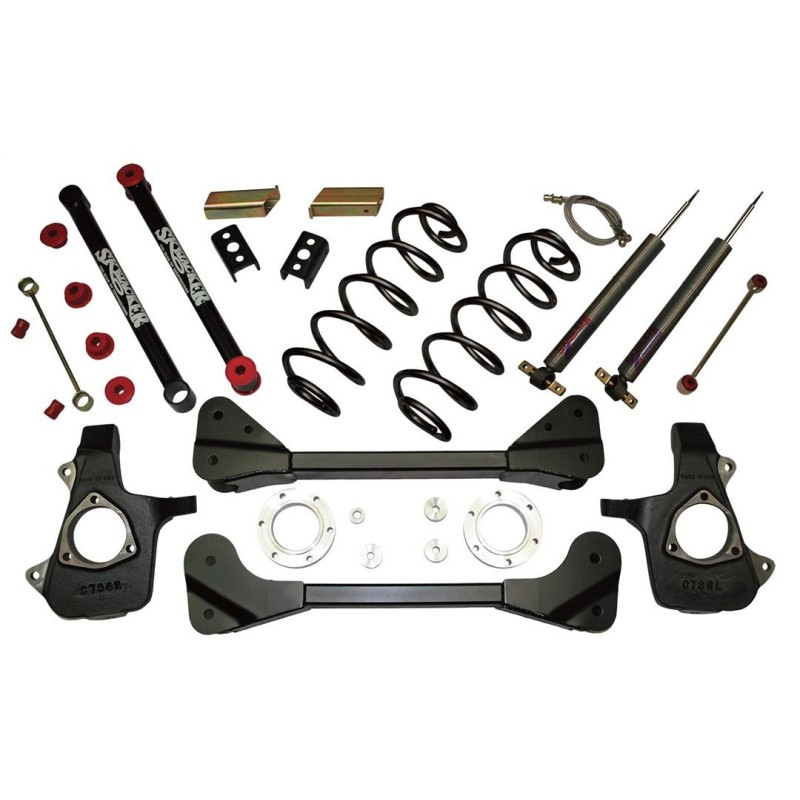 Lift Kit Suspension for 2006-2006 Chevrolet Avalanche 1500 4WD 3.5-4'' Lift Front and Rear, Front, Rear