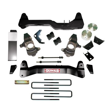 Lift Kit Suspension for 2008-2010 GMC Sierra 3500 HD 4WD 6-6'' Lift Front and Rear