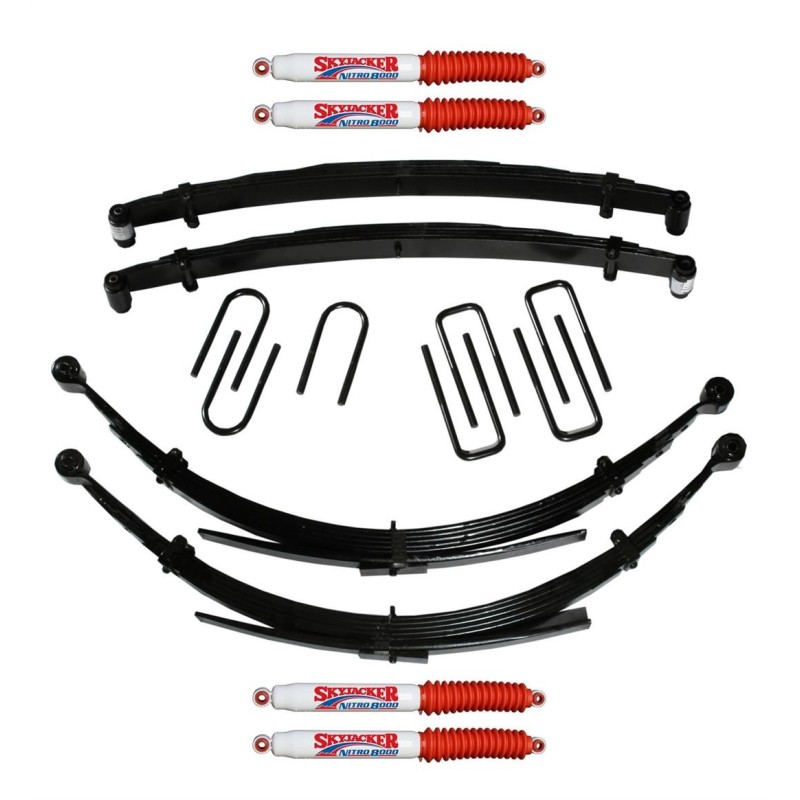 Lift Kit Suspension for 1989-1991 Dodge W250 4-4'' Lift Front and Rear, Front, Rear