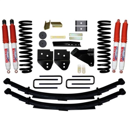 Lift Kit Suspension for 2011-2019 Ford F-250 Super Duty 4WD 4-4'' Lift Front and Rear