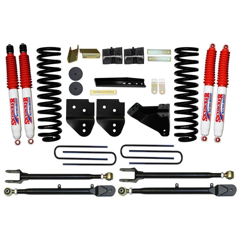 Lift Kit Suspension for 2011-2019 Ford F-250 Super Duty 4WD 4-4'' Lift Front and Rear