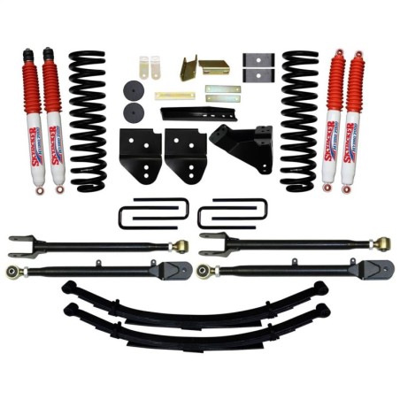 Lift Kit Suspension for 2011-2019 Ford F-250 Super Duty 4WD 4-4'' Lift Front and Rear