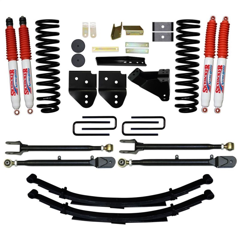 Lift Kit Suspension for 2011-2019 Ford F-250 Super Duty 4WD 4-4'' Lift Front and Rear