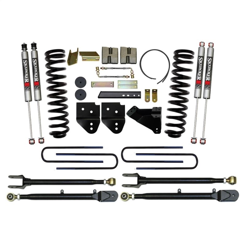 Lift Kit Suspension for 2011-2011 Ford F-350 Super Duty 4WD 6-6'' Lift Front and Rear