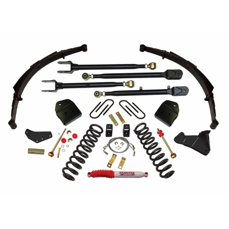 Lift Kit Suspension for 2005-2007 Ford F-250 Super Duty 4WD 4-4'' Lift Front and Rear