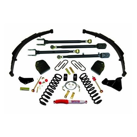 Lift Kit Suspension for 2005-2007 Ford F-250 Super Duty 4WD 4-4'' Lift Front and Rear