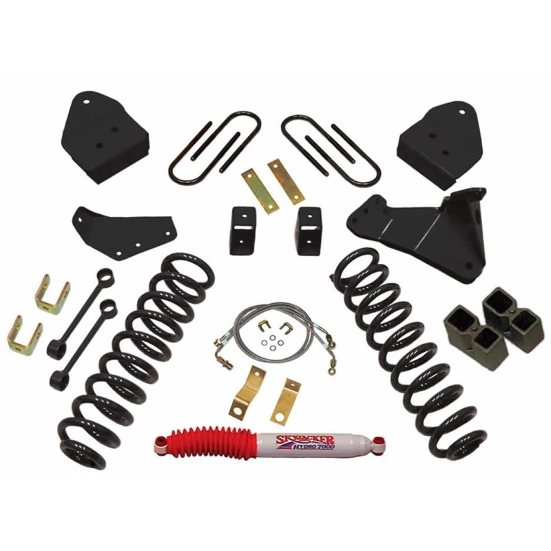 Lift Kit Suspension for 2005-2007 Ford F-250 Super Duty 4WD 4-4'' Lift Front and Rear