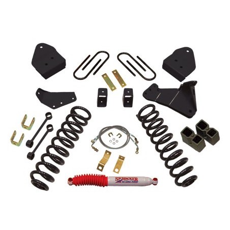 Lift Kit Suspension for 2005-2007 Ford F-250 Super Duty 4WD 4-4'' Lift Front and Rear