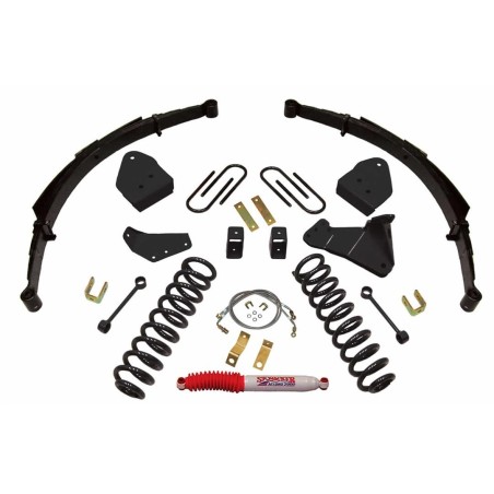 Lift Kit Suspension for 2005-2007 Ford F-250 Super Duty 4-4'' Lift Front and Rear