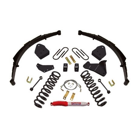 Lift Kit Suspension for 2005-2007 Ford F-250 Super Duty 4WD 4-4'' Lift Front and Rear