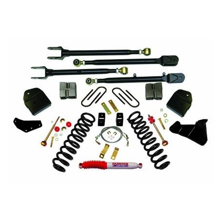 Lift Kit Suspension for 2005-2007 Ford F-250 Super Duty 4-4'' Lift Front and Rear