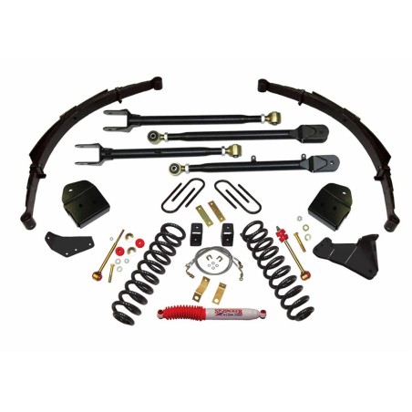 Lift Kit Suspension for 2005-2007 Ford F-250 Super Duty 4WD 4-4'' Lift Front and Rear