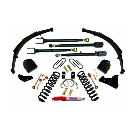 Lift Kit Suspension for 2005-2007 Ford F-250 Super Duty 4WD 4-4'' Lift Front and Rear