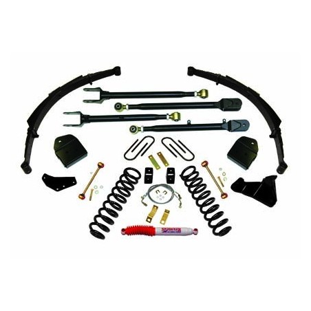 Lift Kit Suspension for 2008-2010 Ford F-250 Super Duty 4WD 4-4'' Lift Front and Rear