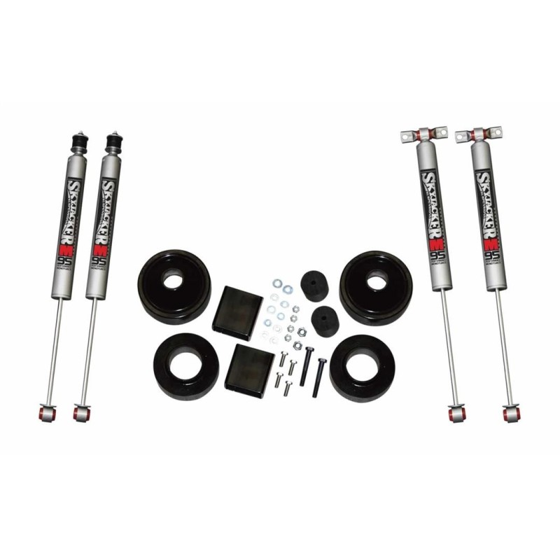 Lift Kit Suspension for 2007-2018 Jeep Wrangler JK 2-2'' Lift Front and Rear, Front, Rear