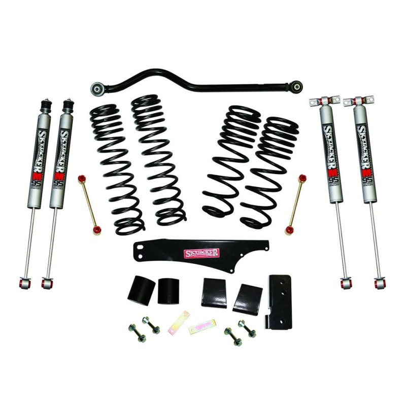 Lift Kit Suspension for 2007-2018 Jeep Wrangler JK 3.5-4'' Lift Front and Rear, Front, Rear