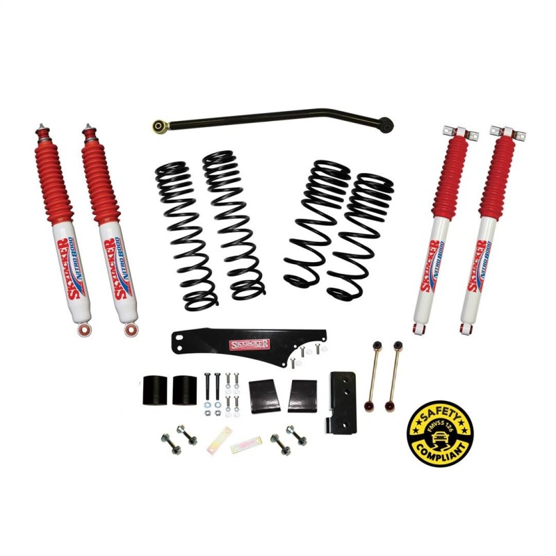 Lift Kit Suspension for 2007-2018 Jeep Wrangler JK 3.5-3.5'' Lift Front and Rear, Front, Rear