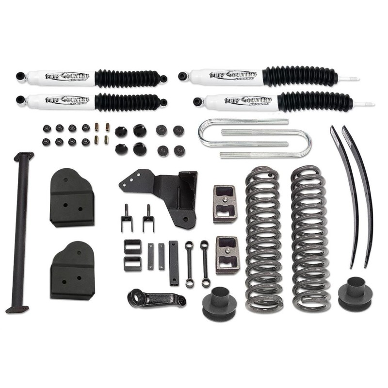 Lift Kit Suspension for 2008-2016 Ford F-250 Super Duty 4WD 4-4'' Lift Front and Rear, Front, Rear