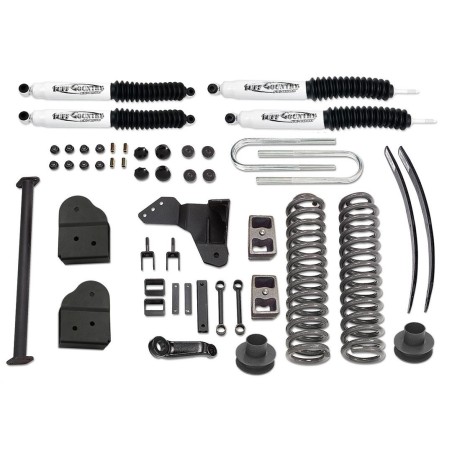 Lift Kit Suspension for 2008-2016 Ford F-250 Super Duty 4WD 4-4'' Lift Front and Rear, Front, Rear