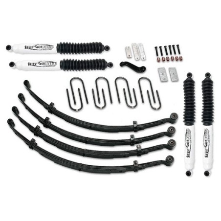 Lift Kit Suspension for 1976-1986 Jeep CJ7 4-4'' Lift Front and Rear, Front, Rear