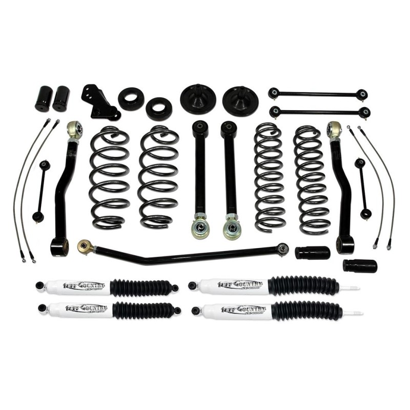 Lift Kit Suspension for 2007-2018 Jeep Wrangler JK 2WD/4WD 4-4'' Lift Front and Rear, Front, Rear