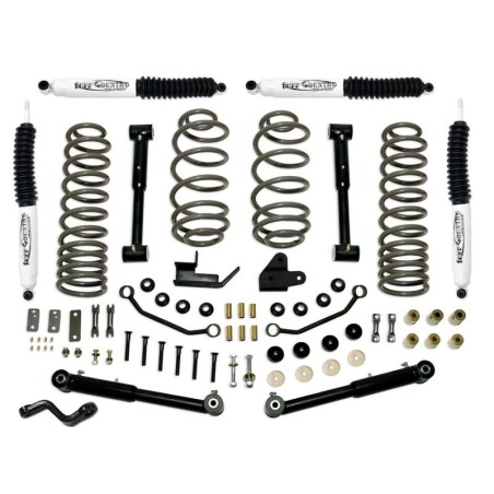 Lift Kit Suspension for 1997-2006 Jeep Wrangler TJ 4-4'' Lift Front and Rear, Front, Rear