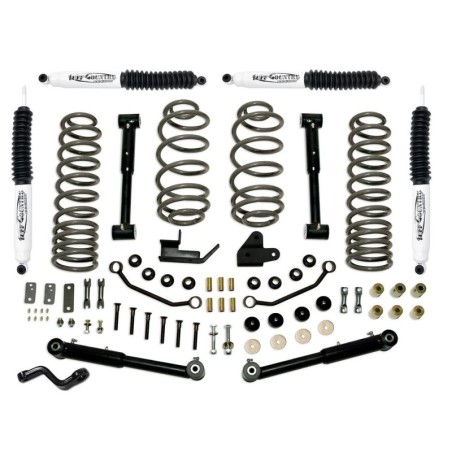 Lift Kit Suspension for 1997-2006 Jeep Wrangler TJ 4-4'' Lift Front and Rear, Front, Rear