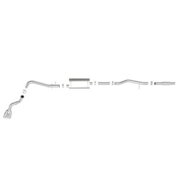 Exhaust System Kit for 2023-2024 Chevrolet Silverado 1500 Rear