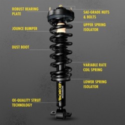 Shock Absorber for 2014-2018 Chevrolet Silverado 1500 4WD