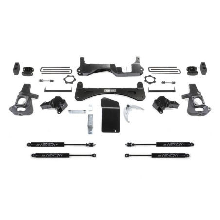 Lift Kit Suspension for 2001-2010 GMC Sierra 2500 HD 4WD 4-4'' Lift Front and Rear