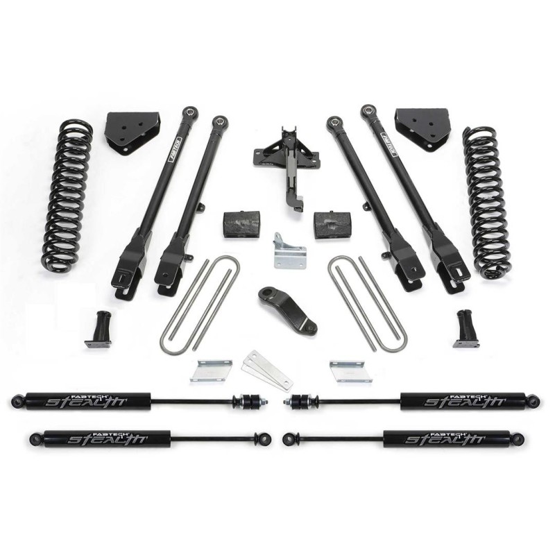 Lift Kit Suspension for 2011-2011 Ford F-550 Super Duty 4WD 4-4'' Lift Front and Rear