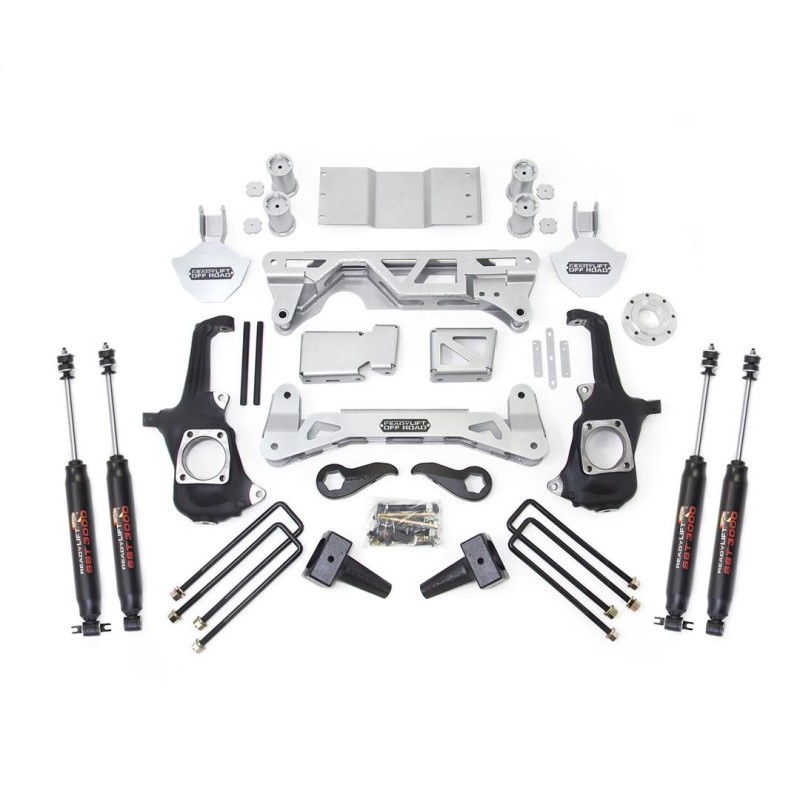 Lift Kit Suspension for 2011-2019 Chevrolet Silverado 2500 HD 4WD 4-4'' Lift Front and Rear