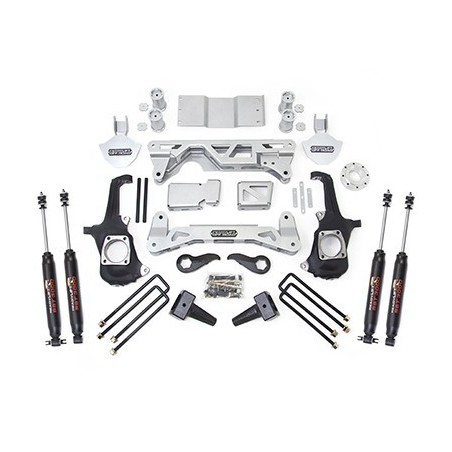 Lift Kit Suspension for 2011-2016 Chevrolet Silverado 2500 HD 4WD 5-5'' Lift Front and Rear