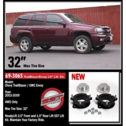 Lift Kit Suspension for 2004-2005 GMC Envoy XUV 2WD/4WD 1-1'' Lift Front and Rear, Front, Rear