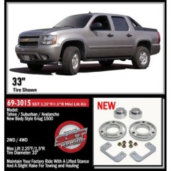 Lift Kit Suspension for 2007-2013 Chevrolet Avalanche 2WD/4WD 1.5-1.5'' Lift Front and Rear, Front, Rear