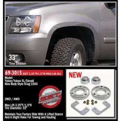 Lift Kit Suspension for 2015-2020 Chevrolet Suburban 4WD 1.5-1.5'' Lift Front and Rear, Front, Rear