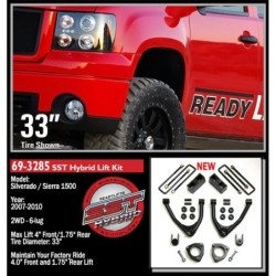 Lift Kit Suspension for 2007-2016 Chevrolet Silverado 1500 2WD Front and Rear, Rear