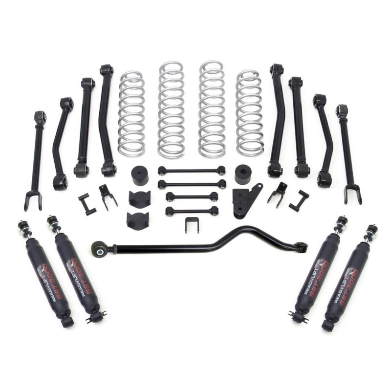 Lift Kit Suspension for 2007-2018 Jeep Wrangler JK 4WD 4-4'' Lift Front and Rear, Front, Rear